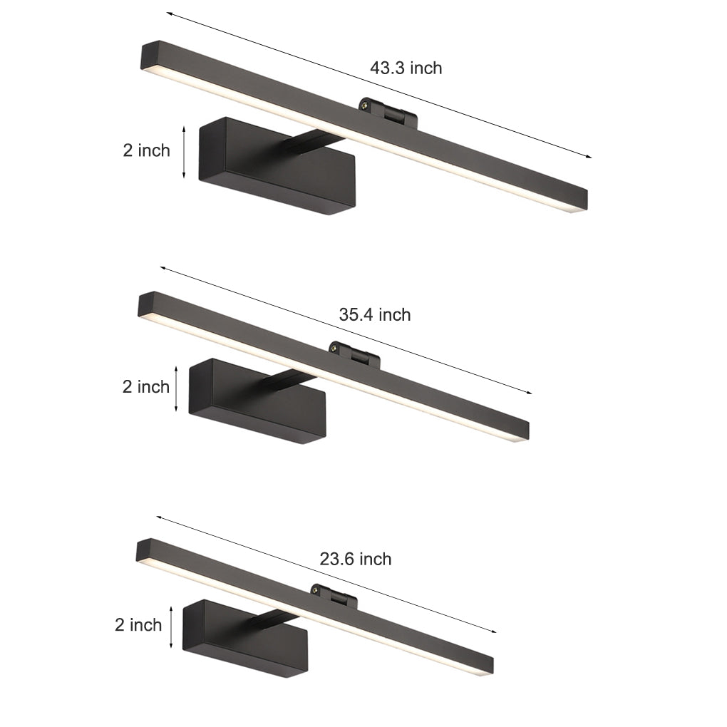 Bath Vanity Light Bar, Rotatable LED Linear Bathroom Light