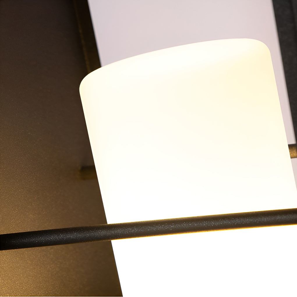 Outdoor Lantern Light, Solar or Hardwired Black Path Lamp