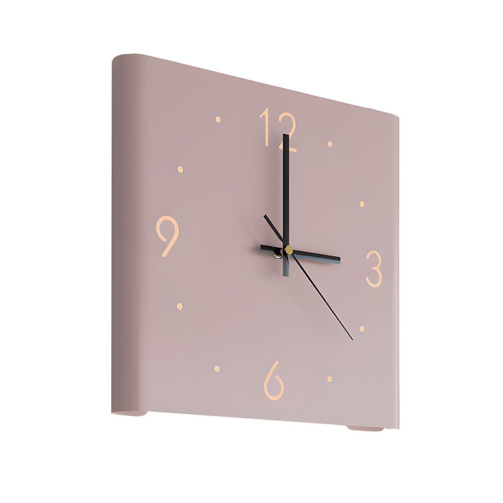 Backlit Wall Clock Lamp, Motion Sensor LED Night Light