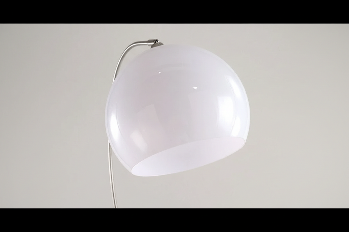 Chrome Arc Floor Lamp, Marble Base Over Sofa Reading Lamp