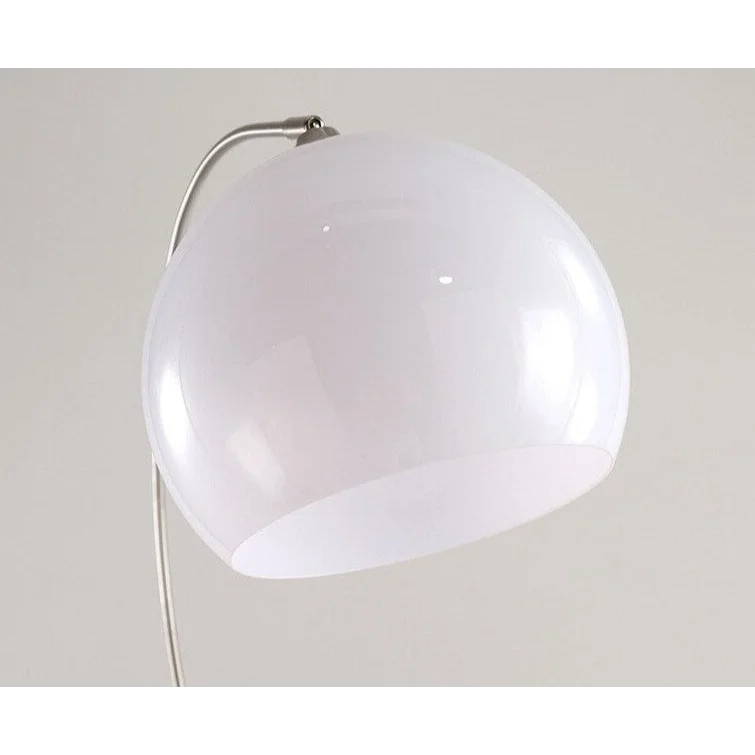 Chrome Arc Floor Lamp, Marble Base Over Sofa Reading Lamp