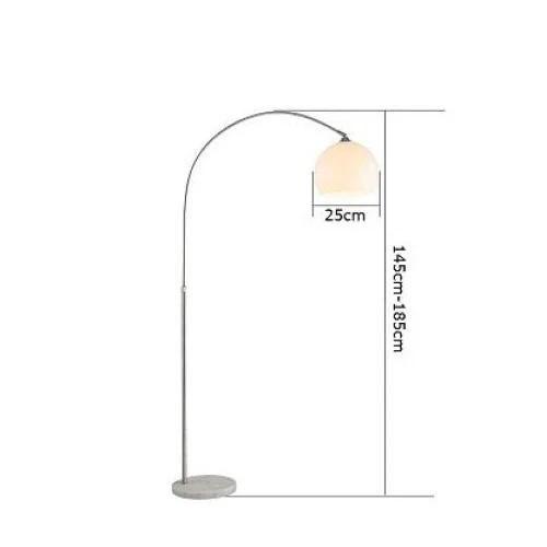 Chrome Arc Floor Lamp, Marble Base Over Sofa Reading Lamp