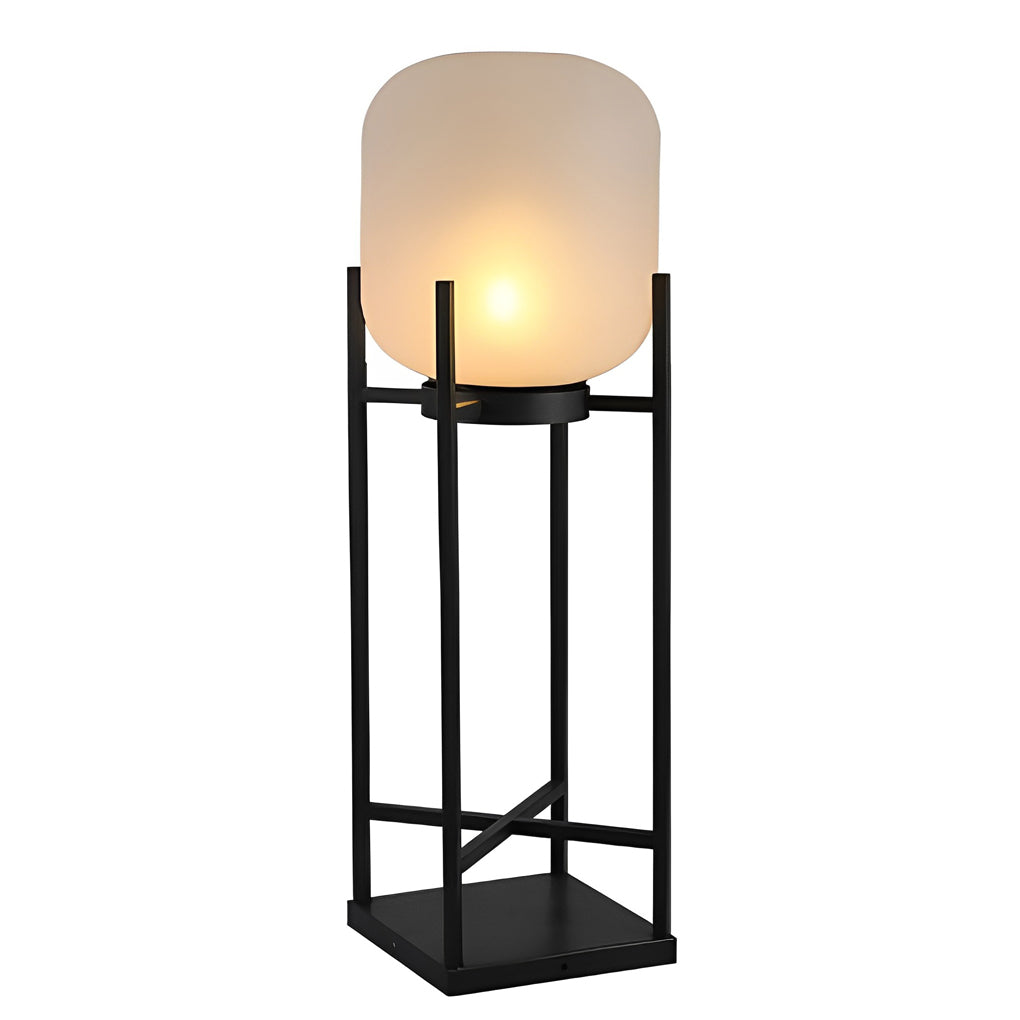 Outdoor Floor Lantern, Solar or Hardwired Standing Light