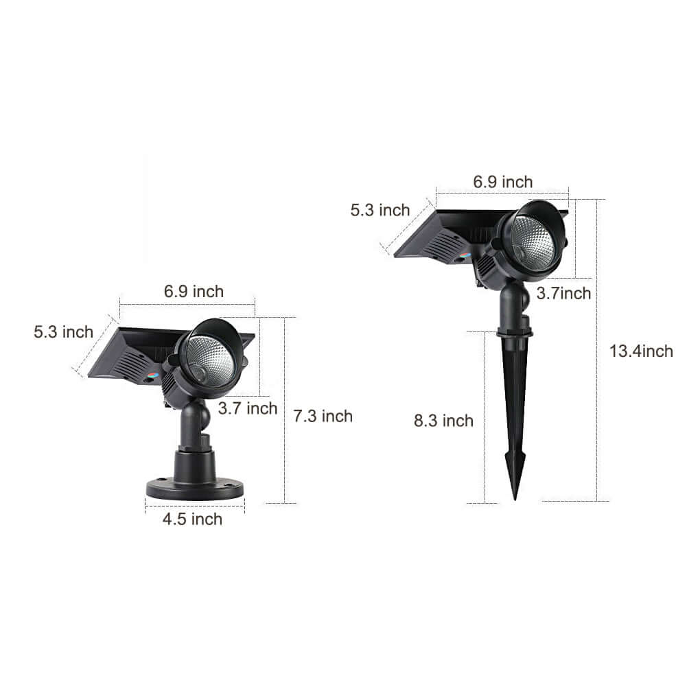 Solar Tree Uplight, Aluminium Landscape Spot Light