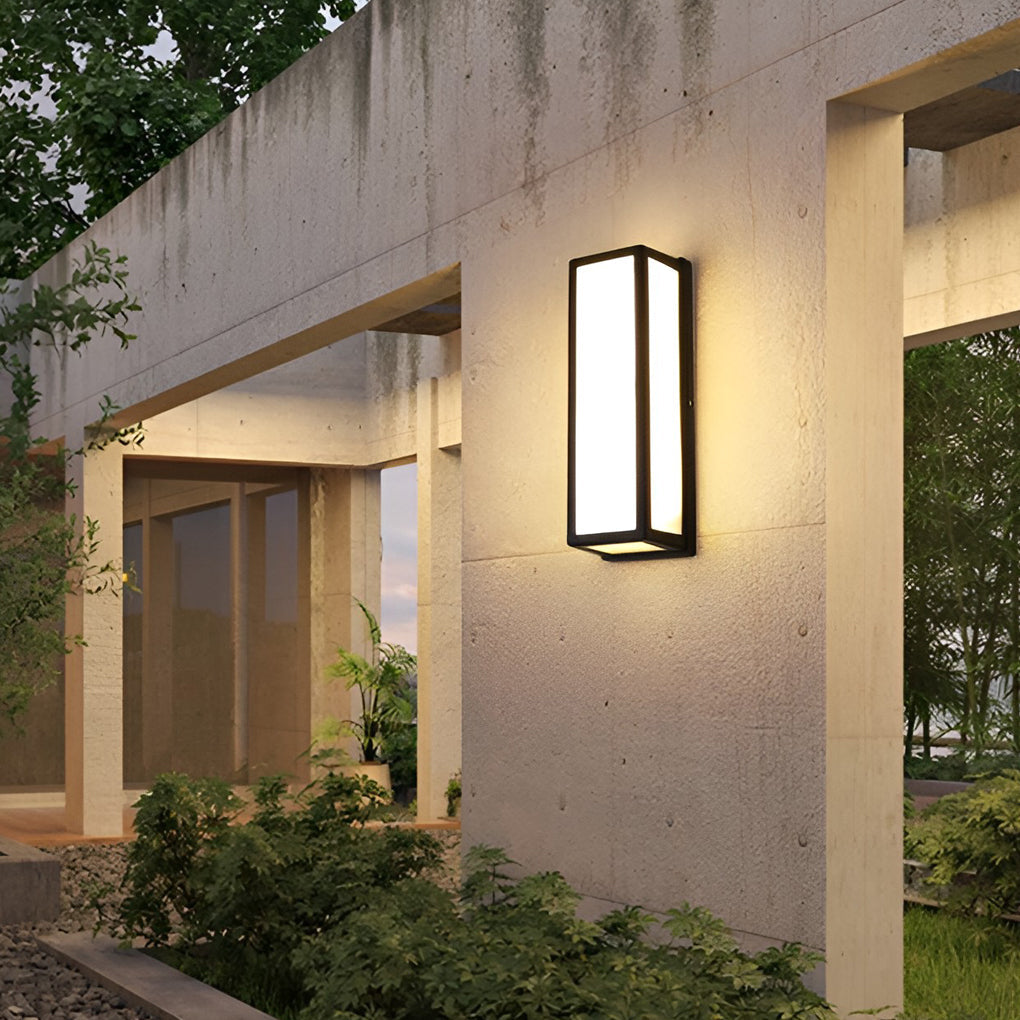 Outdoor Wall Light, Square Motion Sensor LED Porch Light