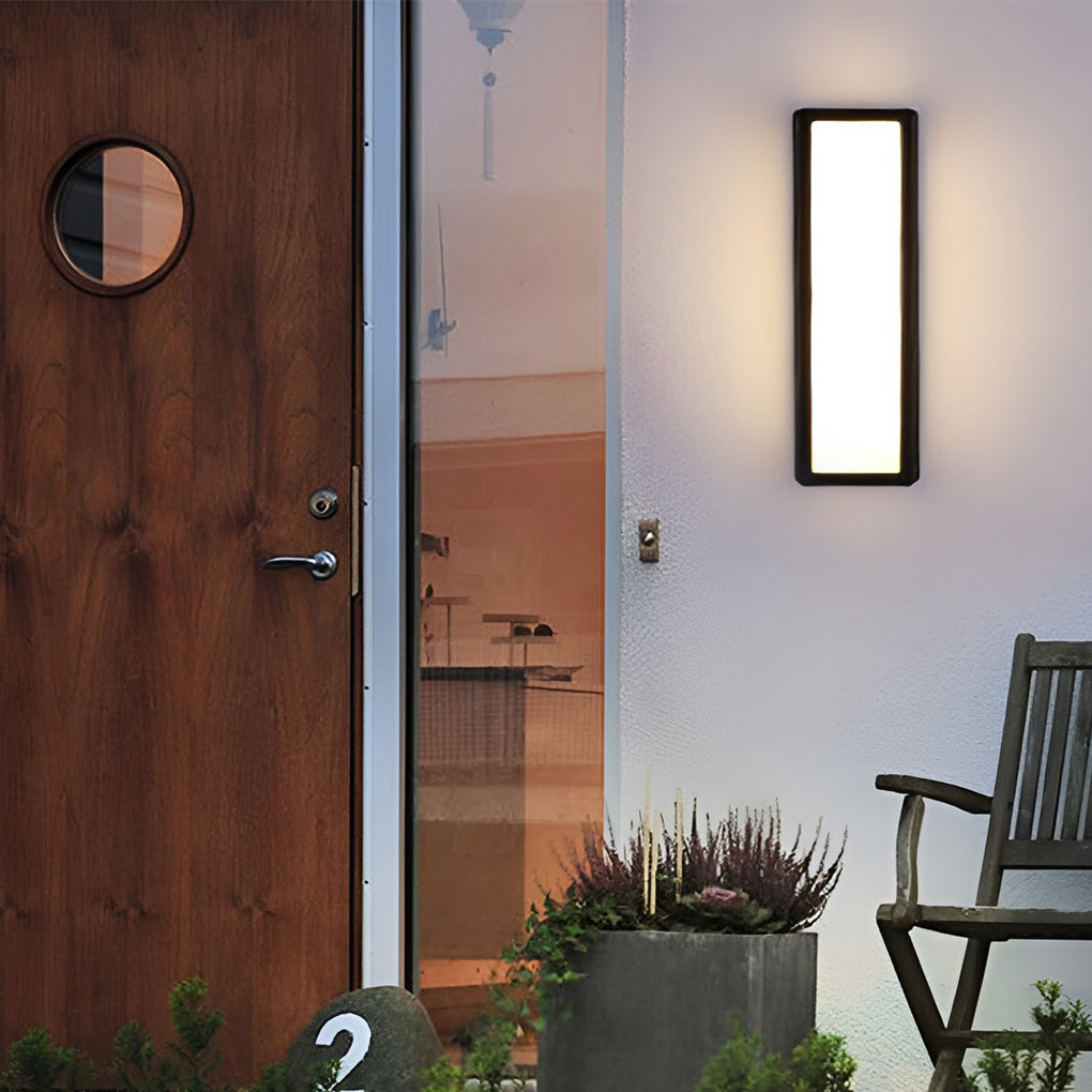 Outdoor Wall Light, Square Motion Sensor LED Porch Light