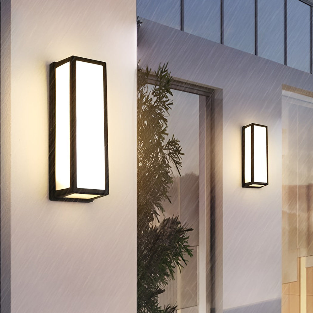 Outdoor Wall Light, Square Motion Sensor LED Porch Light