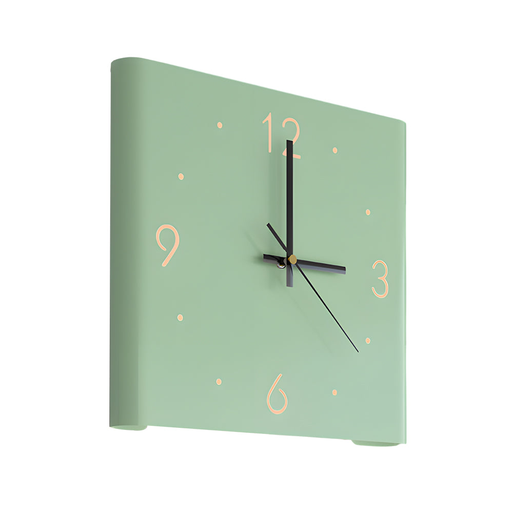 Backlit Wall Clock Lamp, Motion Sensor LED Night Light