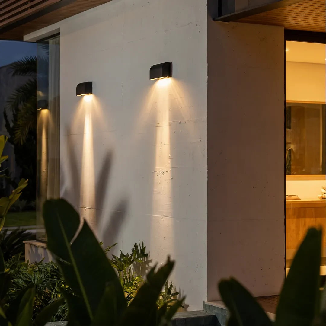 Facade Spot Light, Outdoor LED Wall Light, Gray, Waterproof