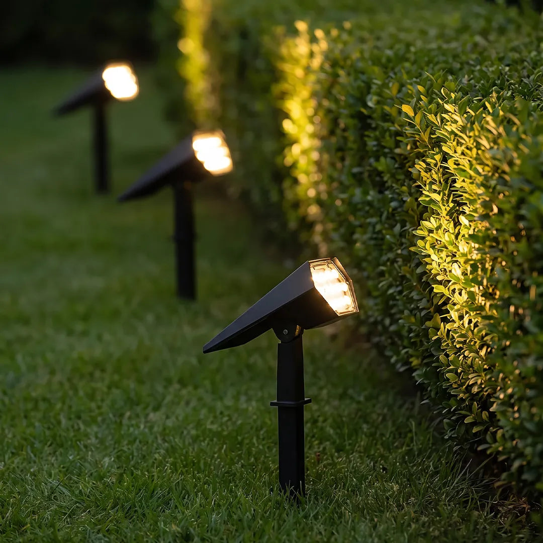 Solar Garden Spotlight, Adjustable Ground Spike Lawn Light