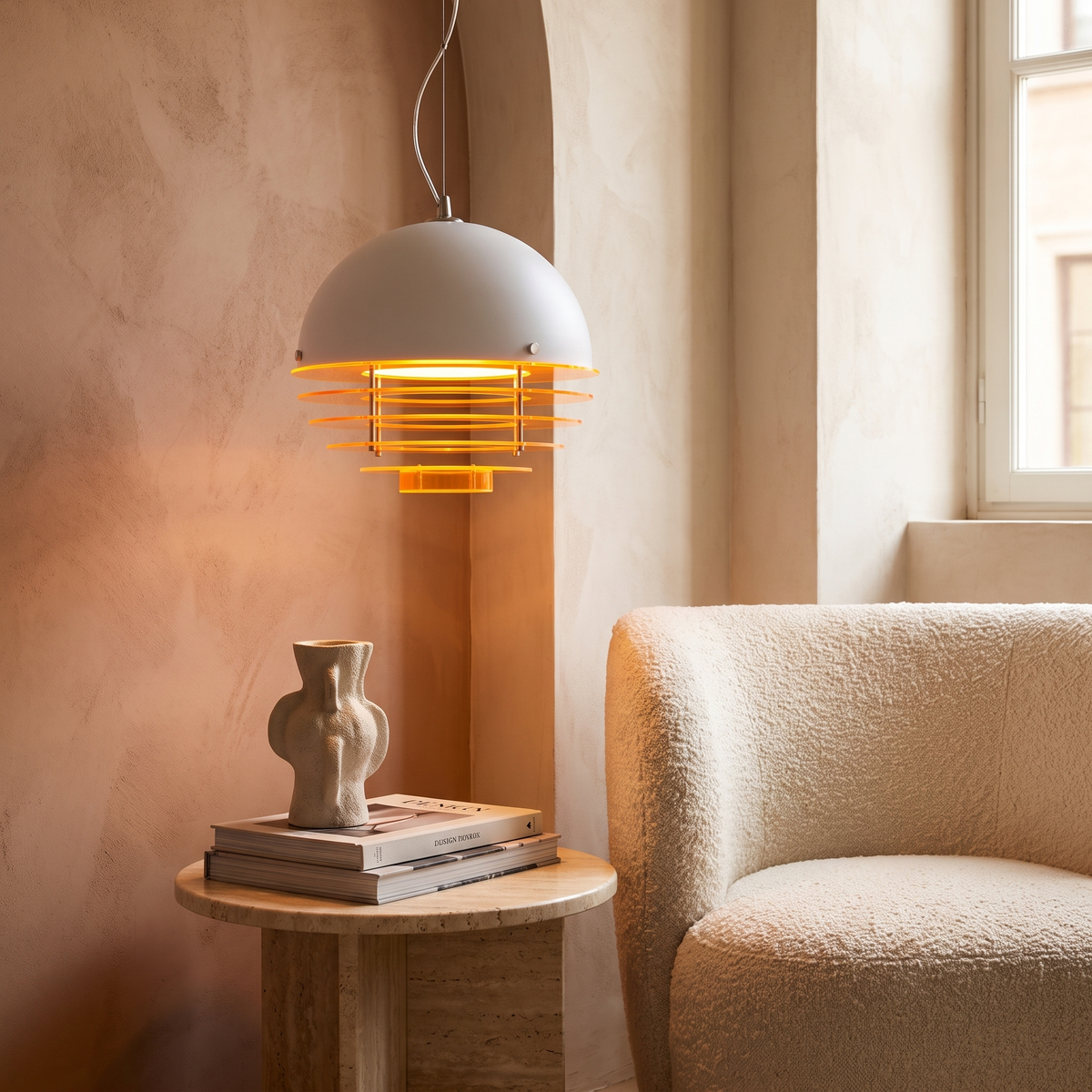 Bauhaus Globe Pendant Light in an elegant Italian setting