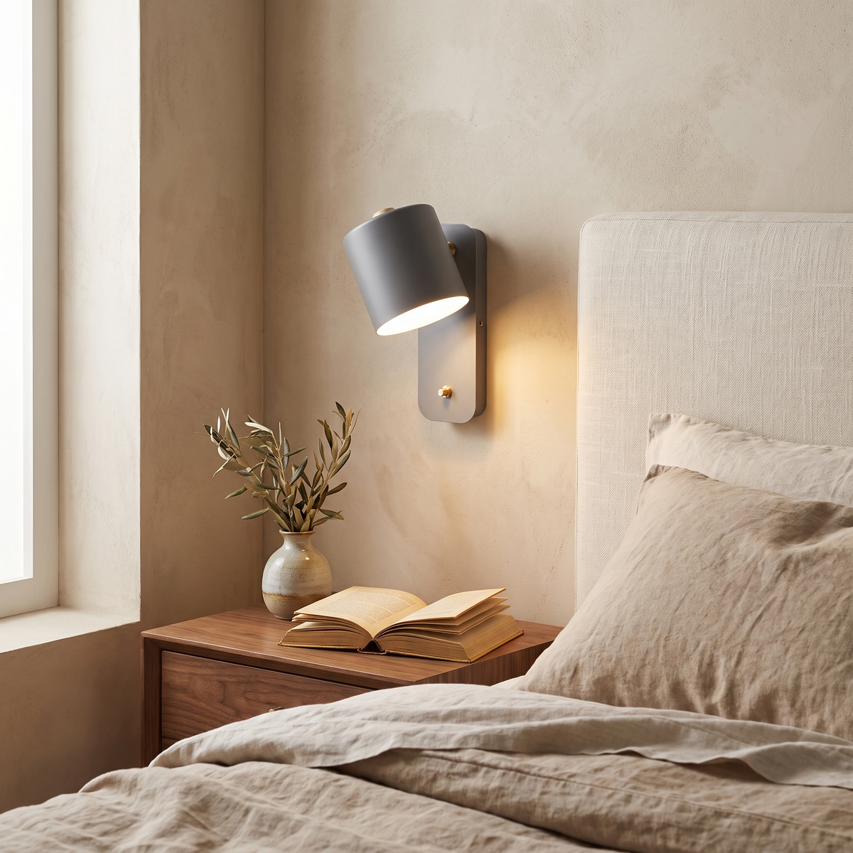 Swivel Cylinder Wall Sconce in an elegant Italian interior