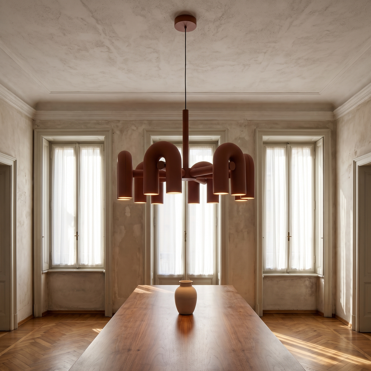 Cirkus Chandelier in a warm Italian interior