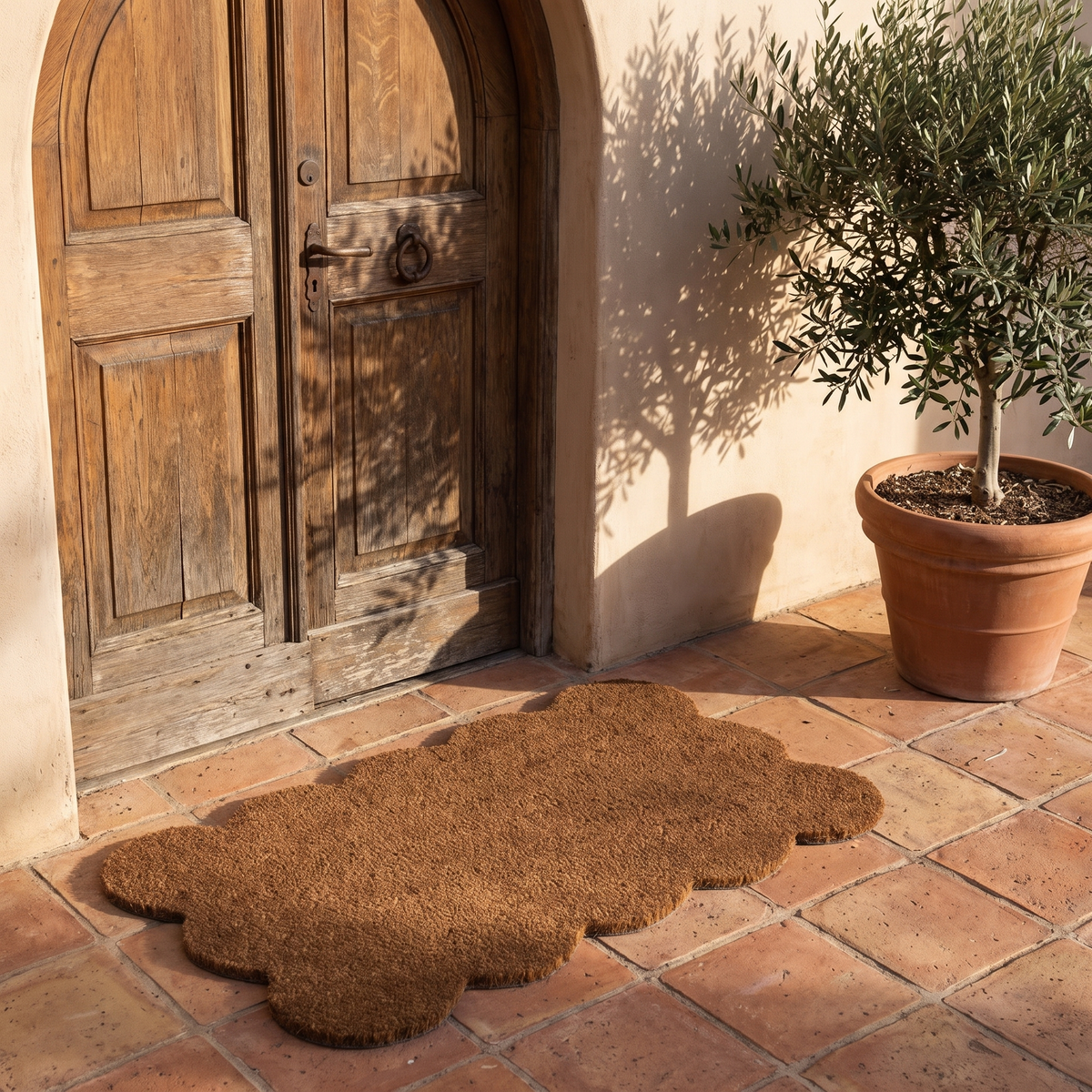 Bloom Doormat at an Italian villa entrance