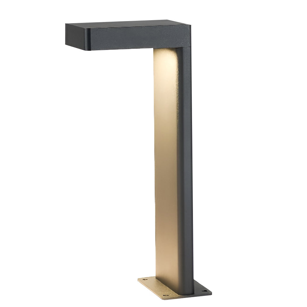 L-Shaped Bollard Light, Solar or Hardwired Path Light