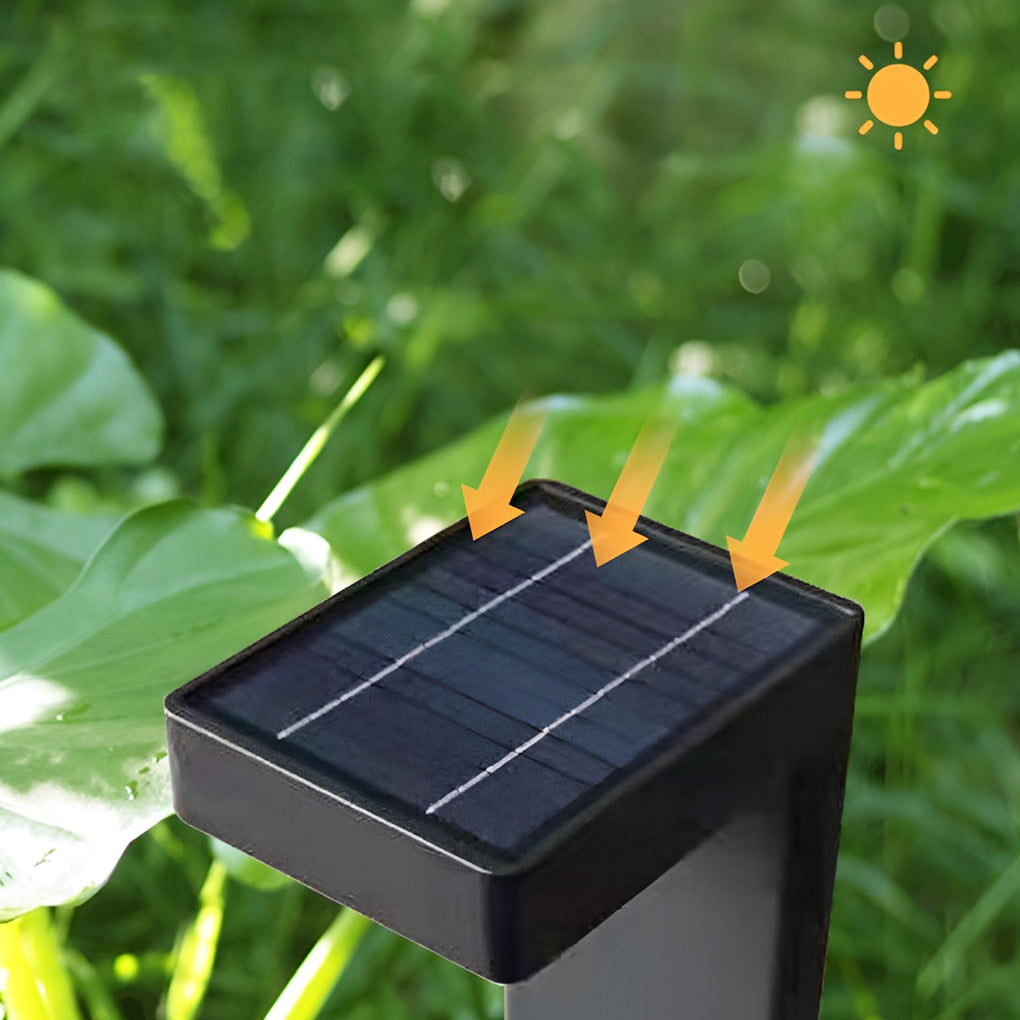 L-Shaped Bollard Light, Solar or Hardwired Path Light