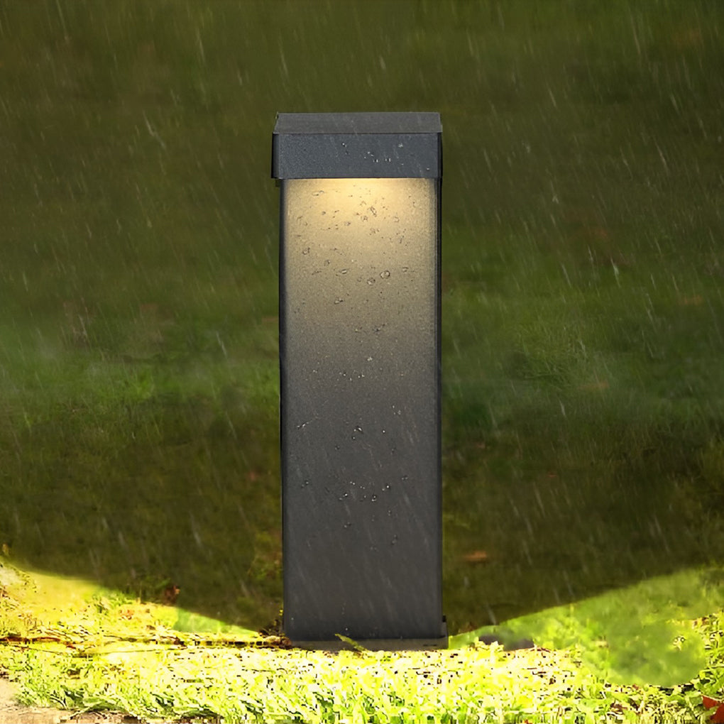 L-Shaped Bollard Light, Solar or Hardwired Path Light