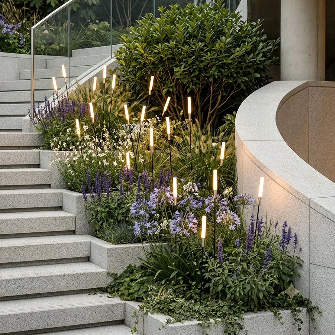 Reed Landscape Lights, Solar or 12V Garden Stake Lights