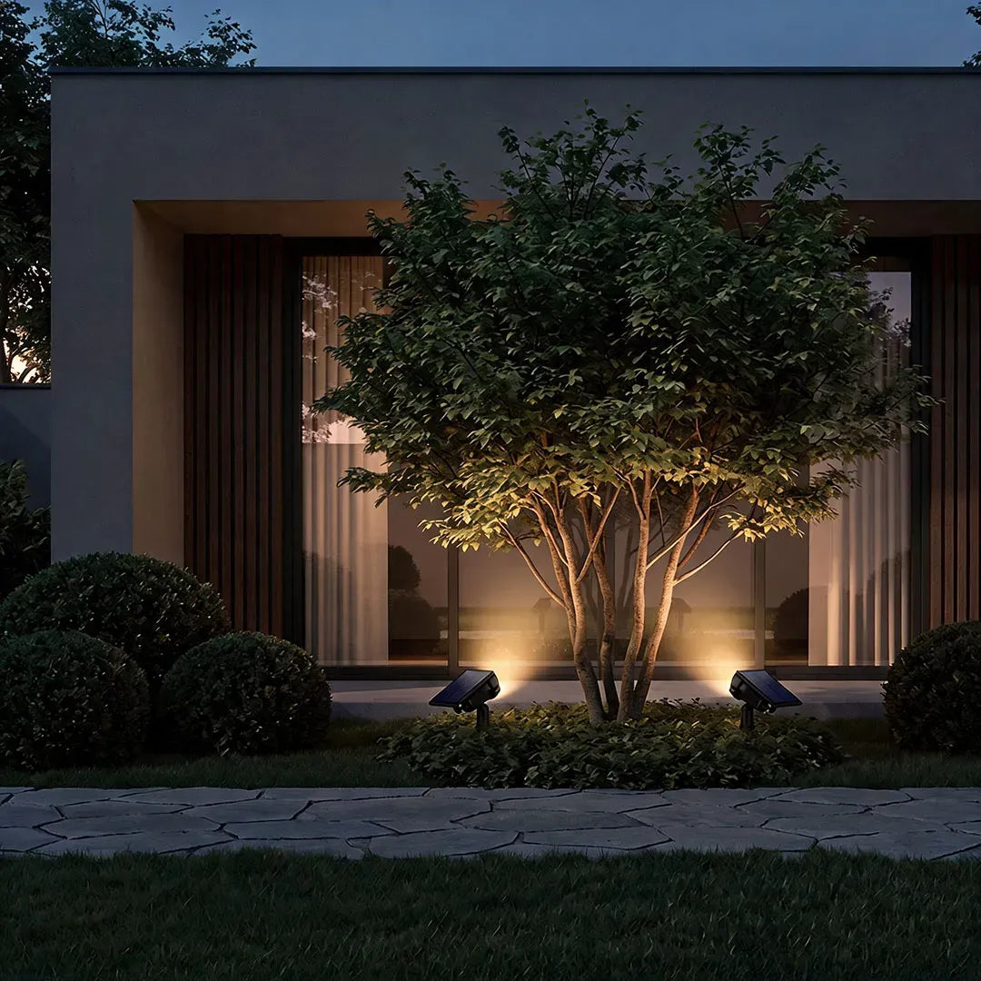 Solar Tree Uplight, Aluminium Landscape Spot Light