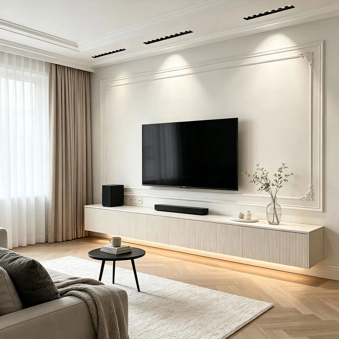 Recessed Linear Downlight, Trimless LED Ceiling Spot Light