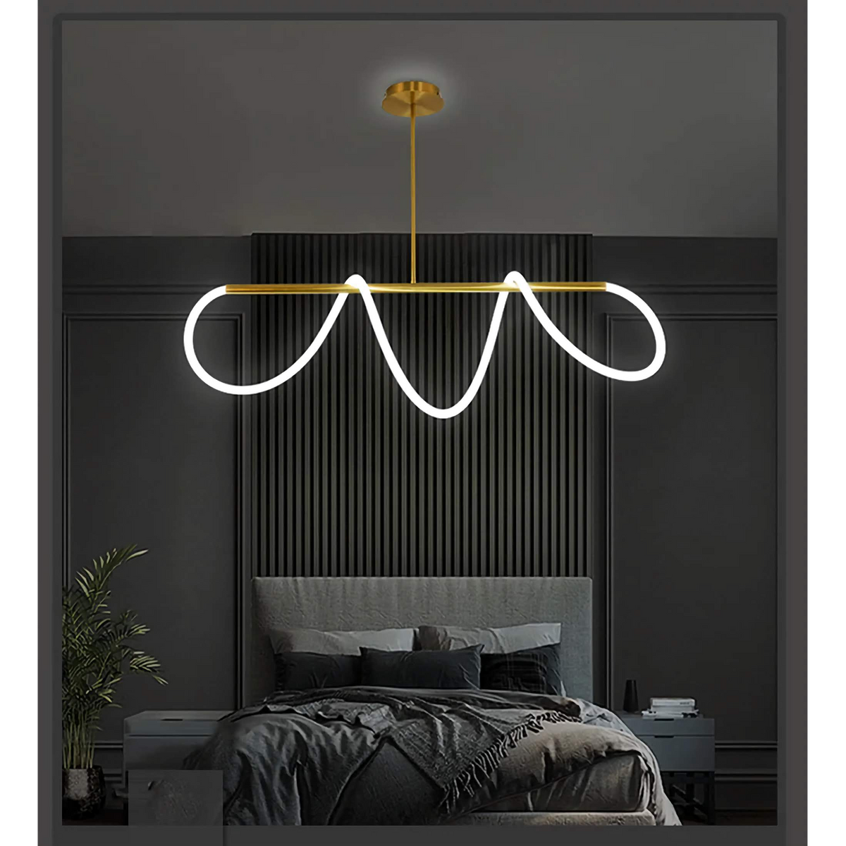 Curved LED Tube Semi Flush Ceiling Light, Hallway Light