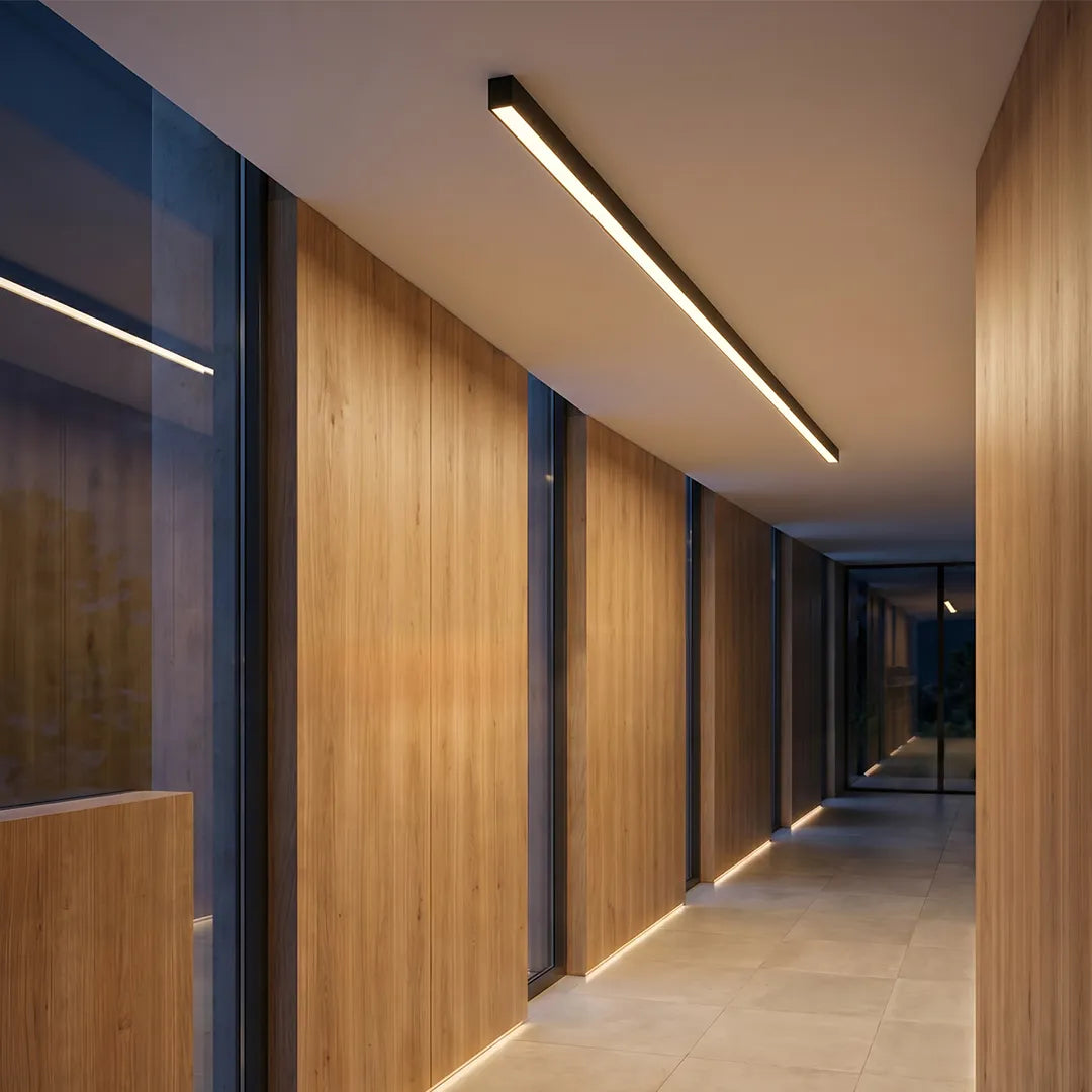 Slim Linear LED Ceiling Light, Remote Dimmable Bar Light