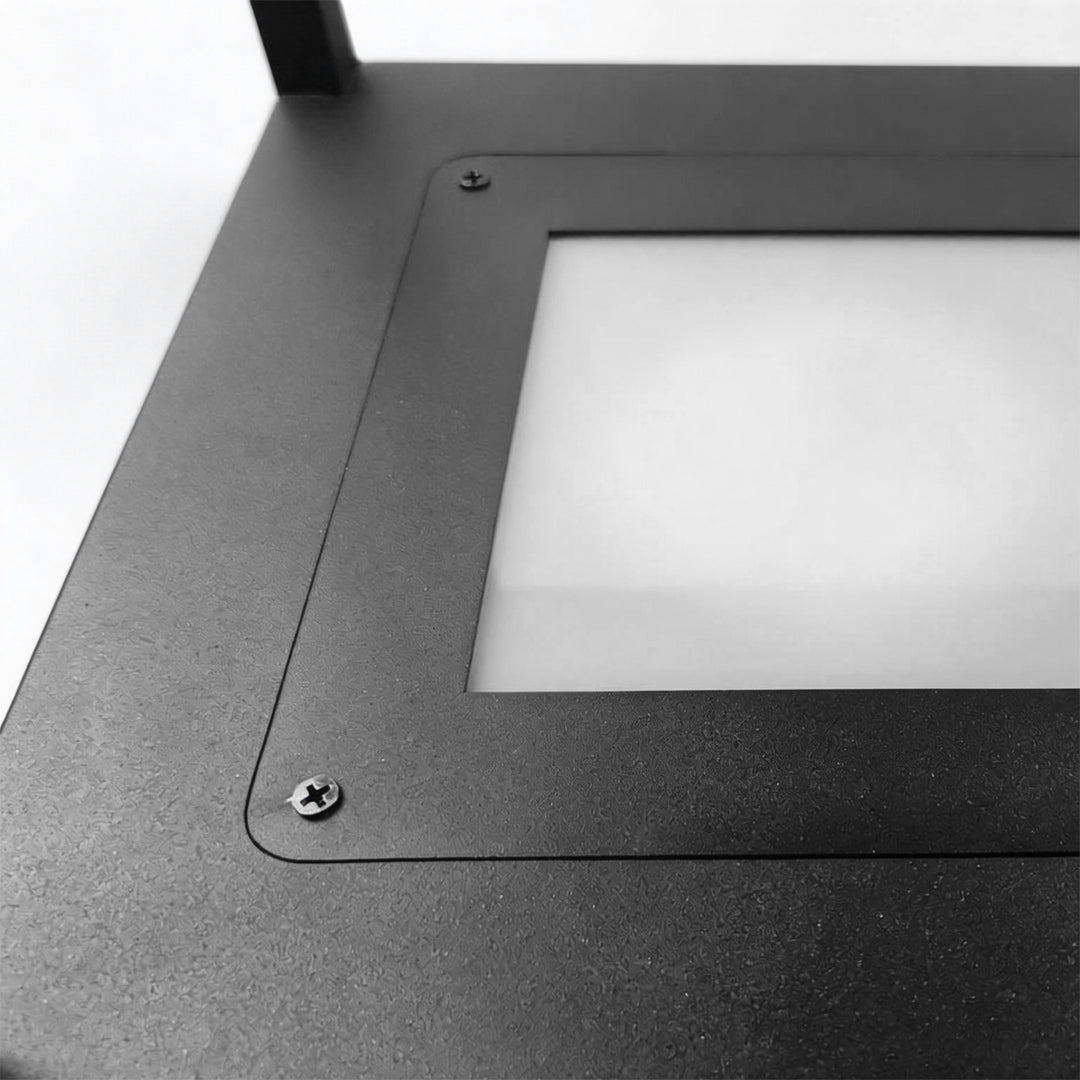 Open Frame Square Pillar Light, Solar or Hardwired Lantern
