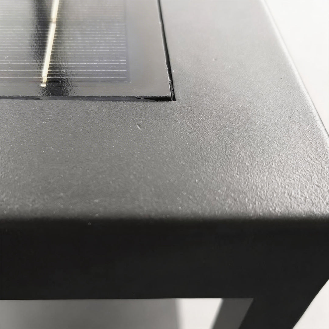 Open Frame Square Pillar Light, Solar or Hardwired Lantern