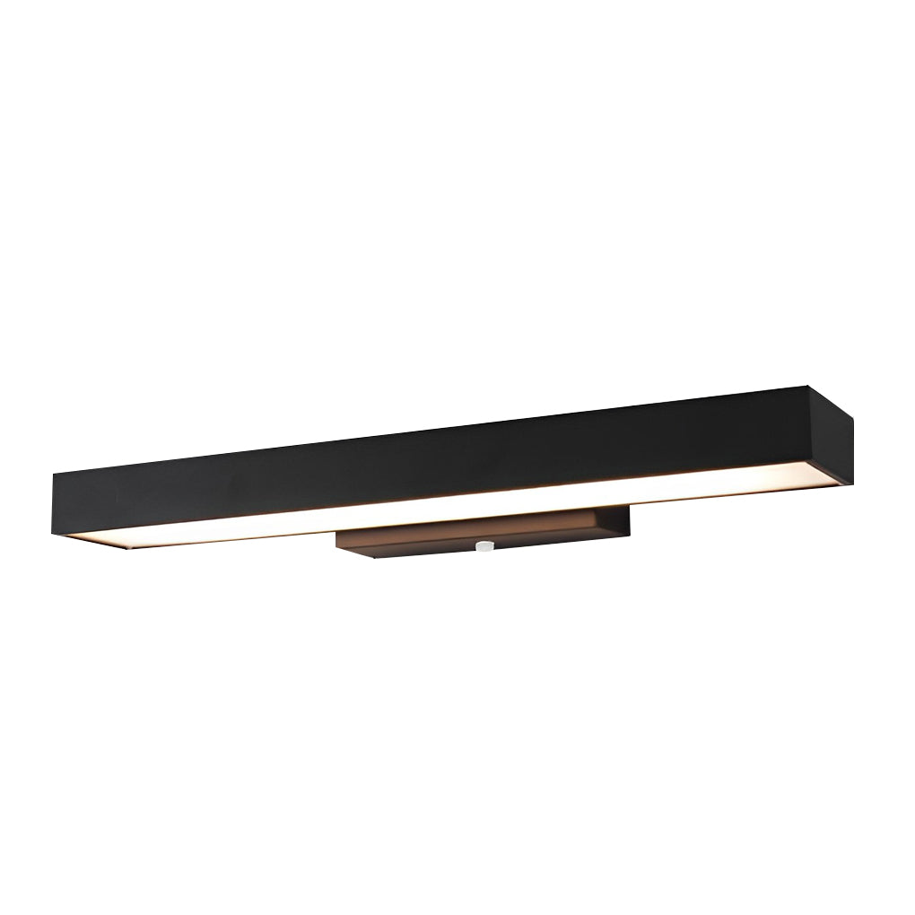 Outdoor LED Linear Wall Light, Black Motion Sensor Sconce