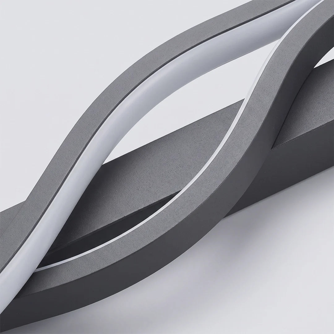 LED Wall Sconce, Black Linear Minimalist Dimmable Light