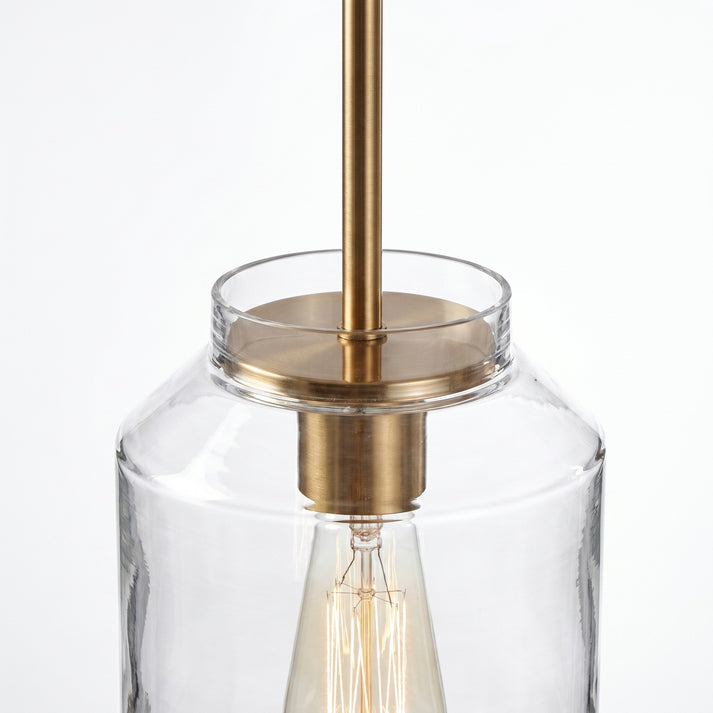 Nordic Glass & Metal Pendant Light, Kitchen Island Lamp