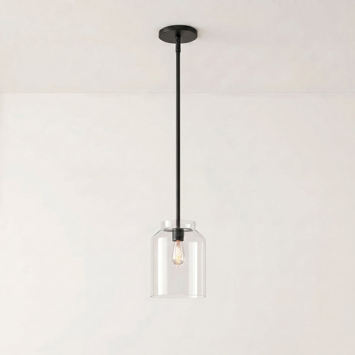 Nordic Glass & Metal Pendant Light, Kitchen Island Lamp
