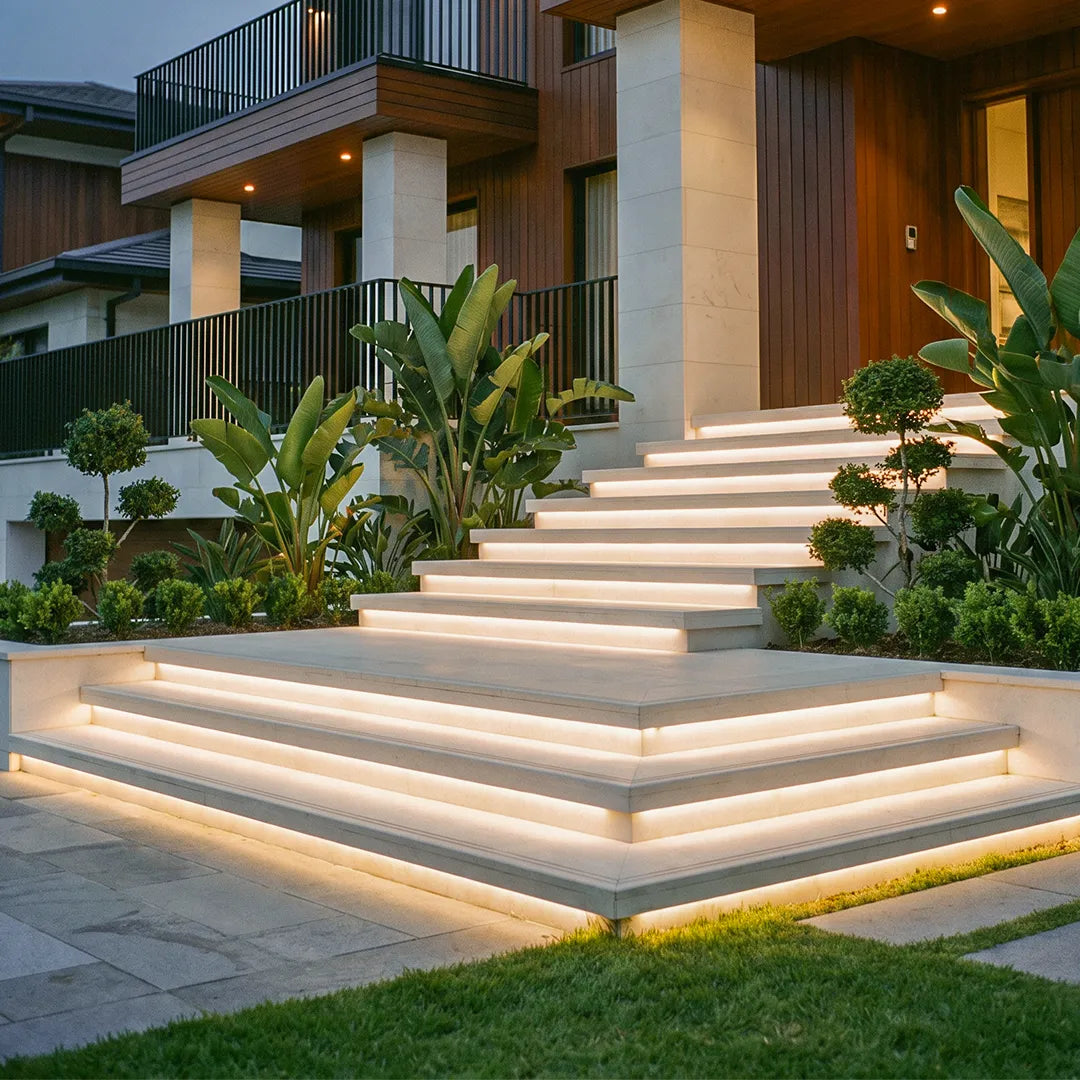 Outdoor LED Strip Light, Flexible Waterproof Stair Lighting