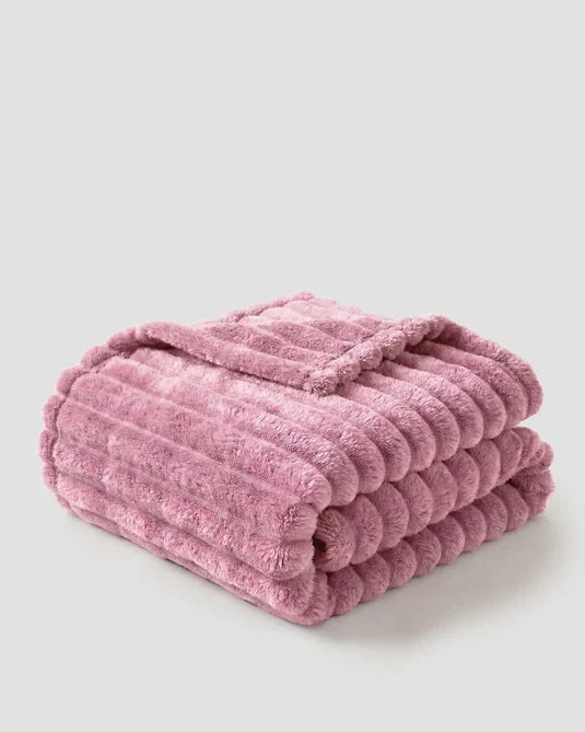 Soft Fleece Bed Blanket, Throw to Cal King in 8 Colors