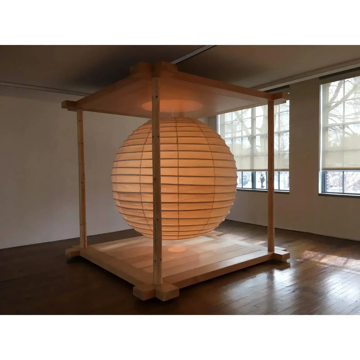 Round Rice Paper Lantern Pendant Light, 11.8 to 55 Inch