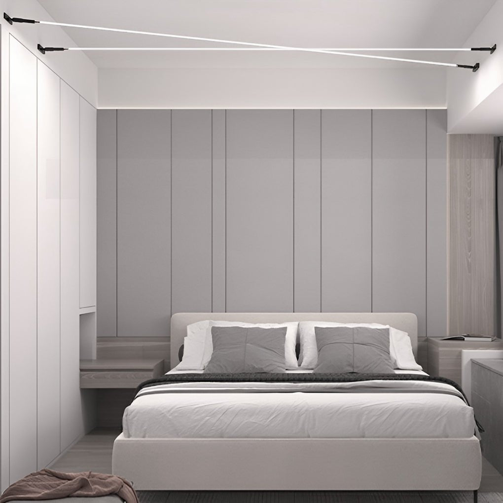 Rotatable Linear LED Light, Slim Steel Ceiling & Wall Bar