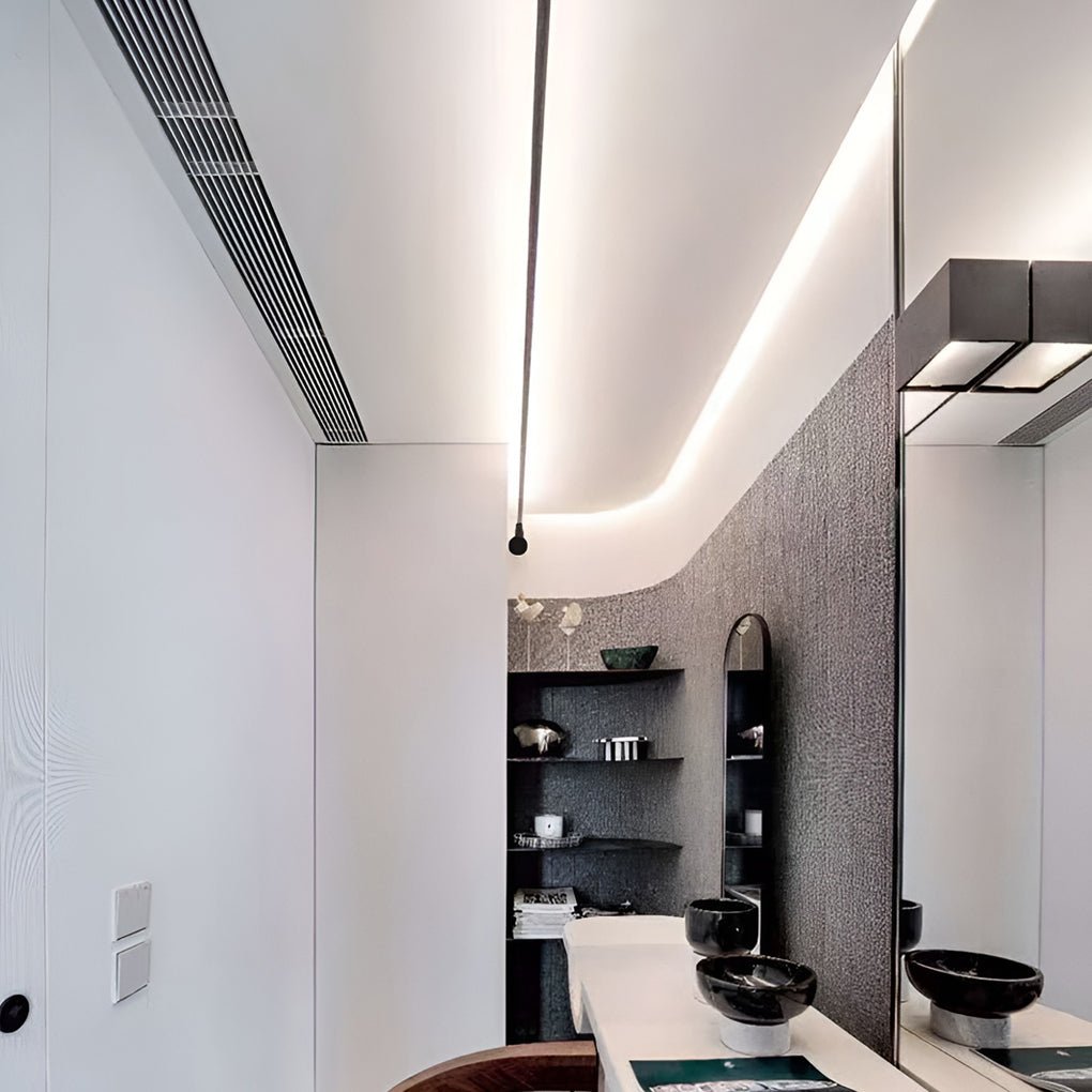 Rotatable Linear LED Light, Slim Steel Ceiling & Wall Bar