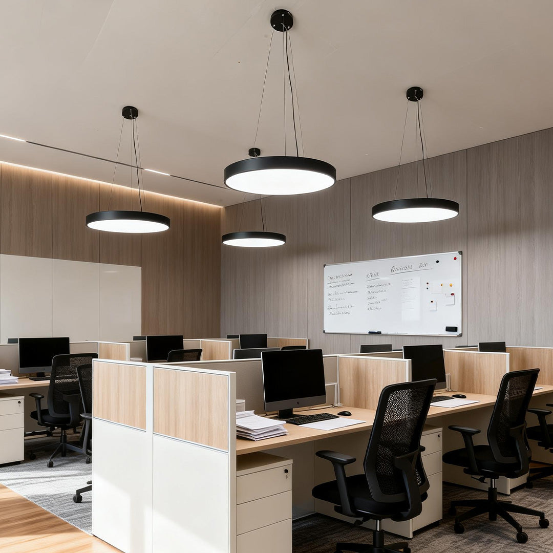 Round LED Ring Pendant Light, Modern Dimmable Ceiling Light