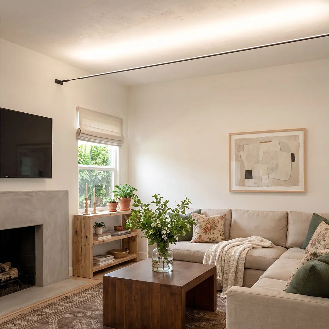 Rotatable Linear LED Light, Slim Steel Ceiling & Wall Bar
