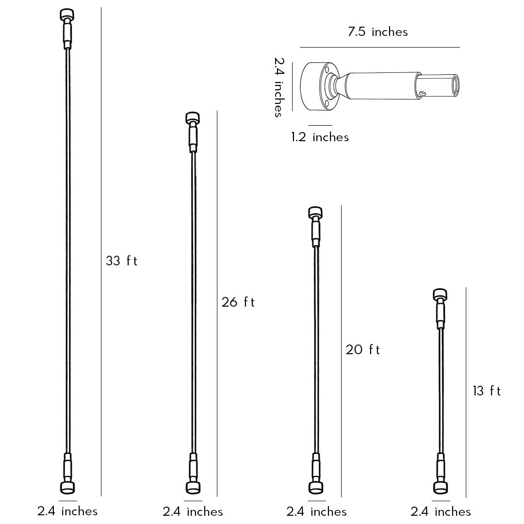 Rotatable Linear LED Light, Slim Steel Ceiling & Wall Bar