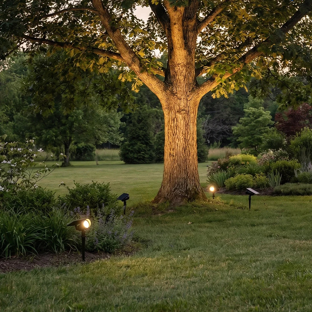 Solar Tree Spotlight, Adjustable Outdoor Landscape Uplight