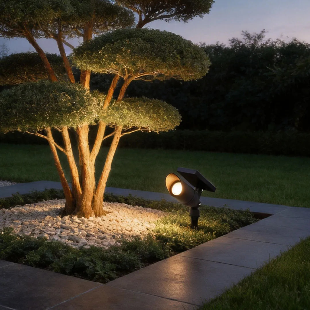 Solar Tree Spotlight, Adjustable Outdoor Landscape Uplight