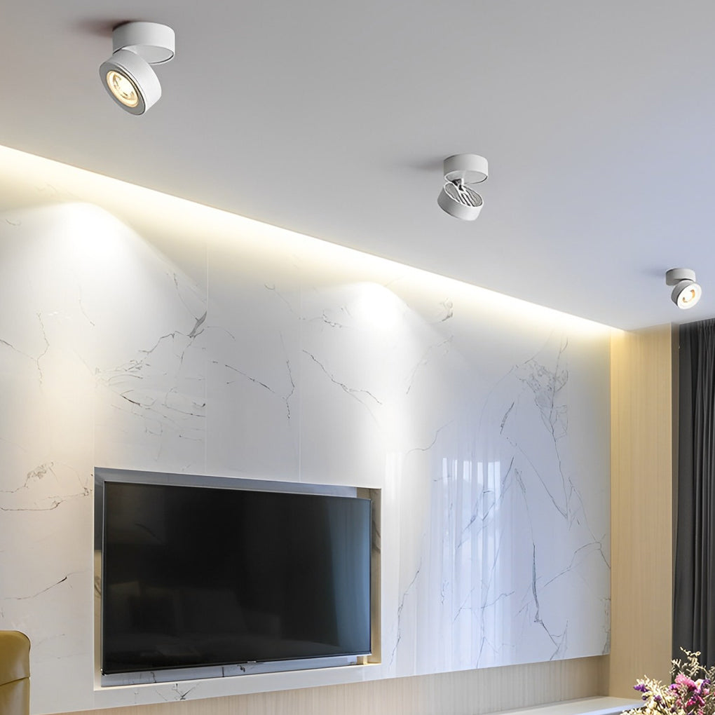 Adjustable Surface Spotlight, Foldable LED Ceiling Light