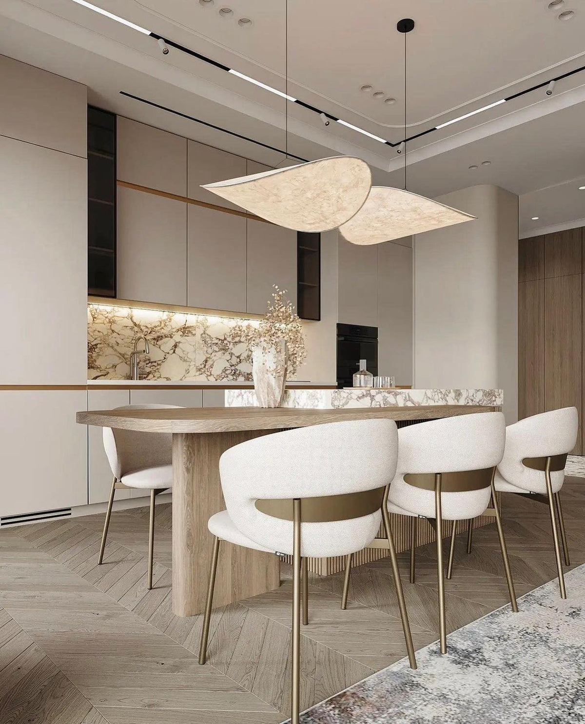 Silk Cloud Pendant Light, Large Fabric Chandelier, Dimmable