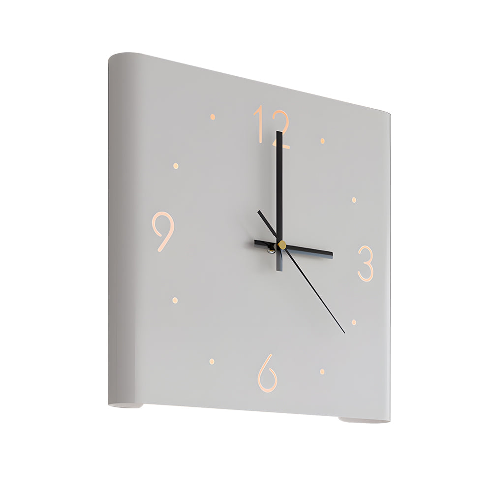Backlit Wall Clock Lamp, Motion Sensor LED Night Light