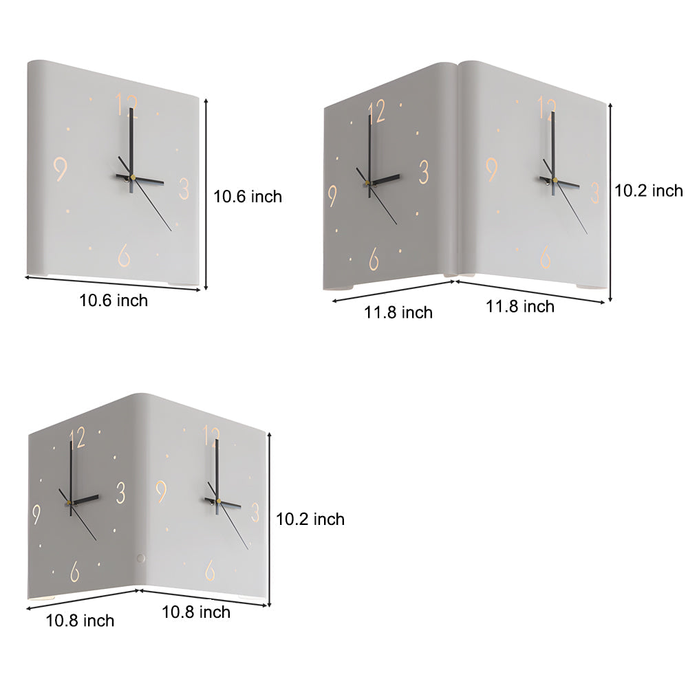 Backlit Wall Clock Lamp, Motion Sensor LED Night Light