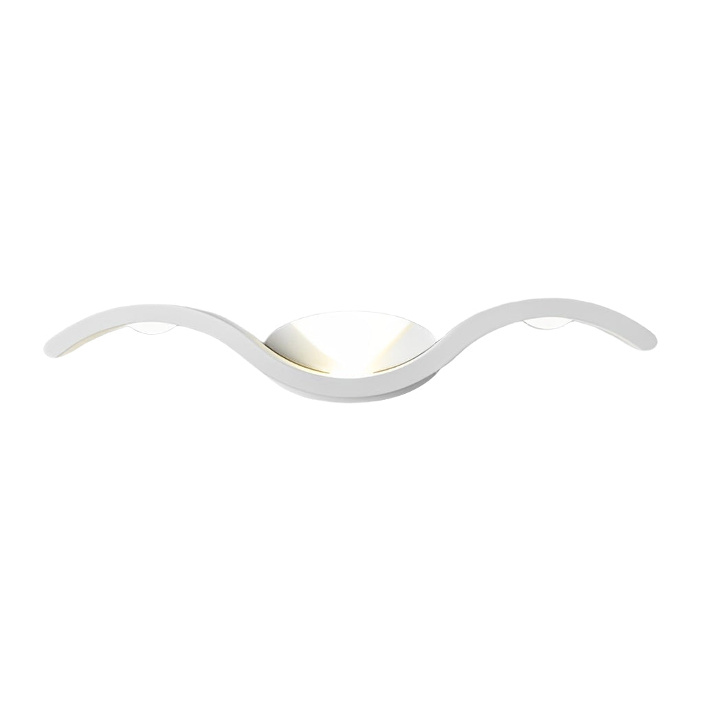 Wing Shaped Outdoor Wall Light, 3-Head Up Down LED Sconce