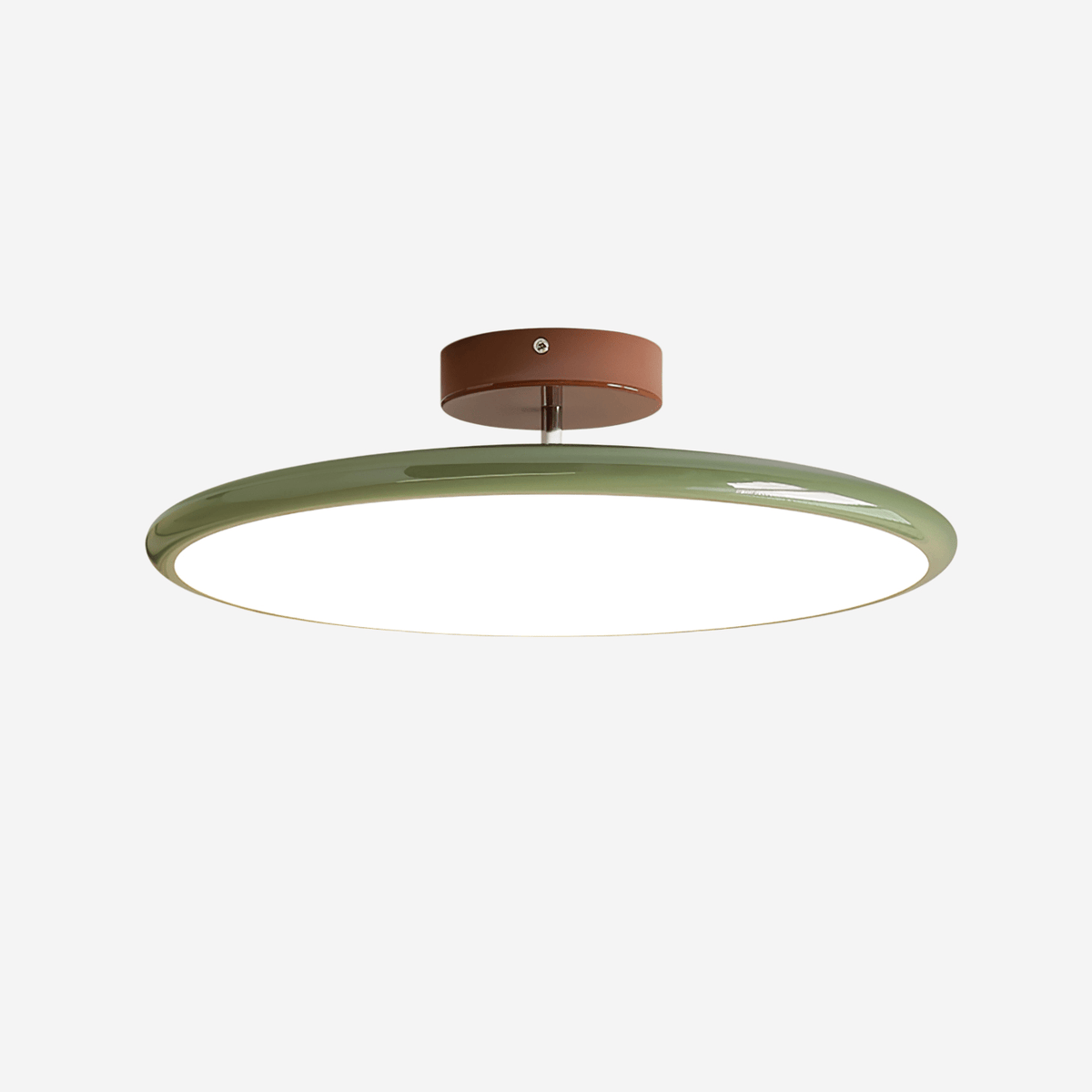 Bauhaus Swivel Arm Ceiling Light, Dimmable LED Disc Lamp