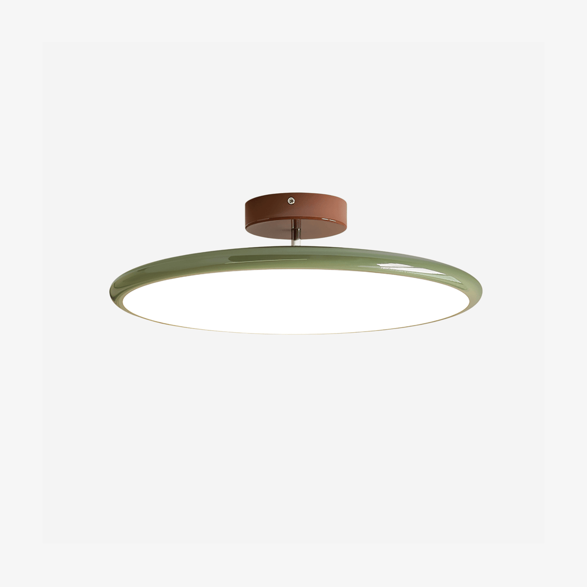 Bauhaus Swivel Arm Ceiling Light, Dimmable LED Disc Lamp