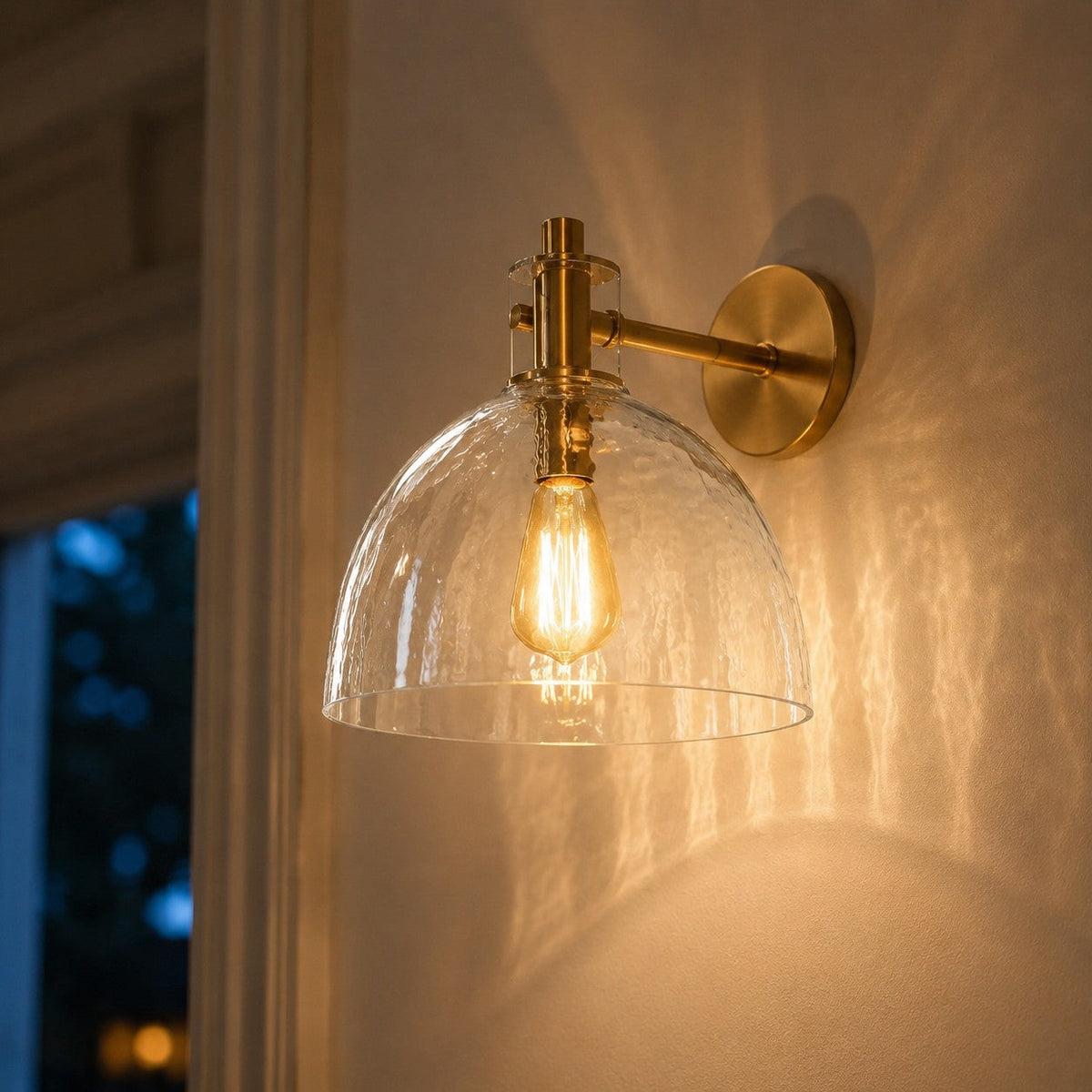 Glass Vanity Light, Hand-Blown Glass Wall Sconce, 1-3 Light